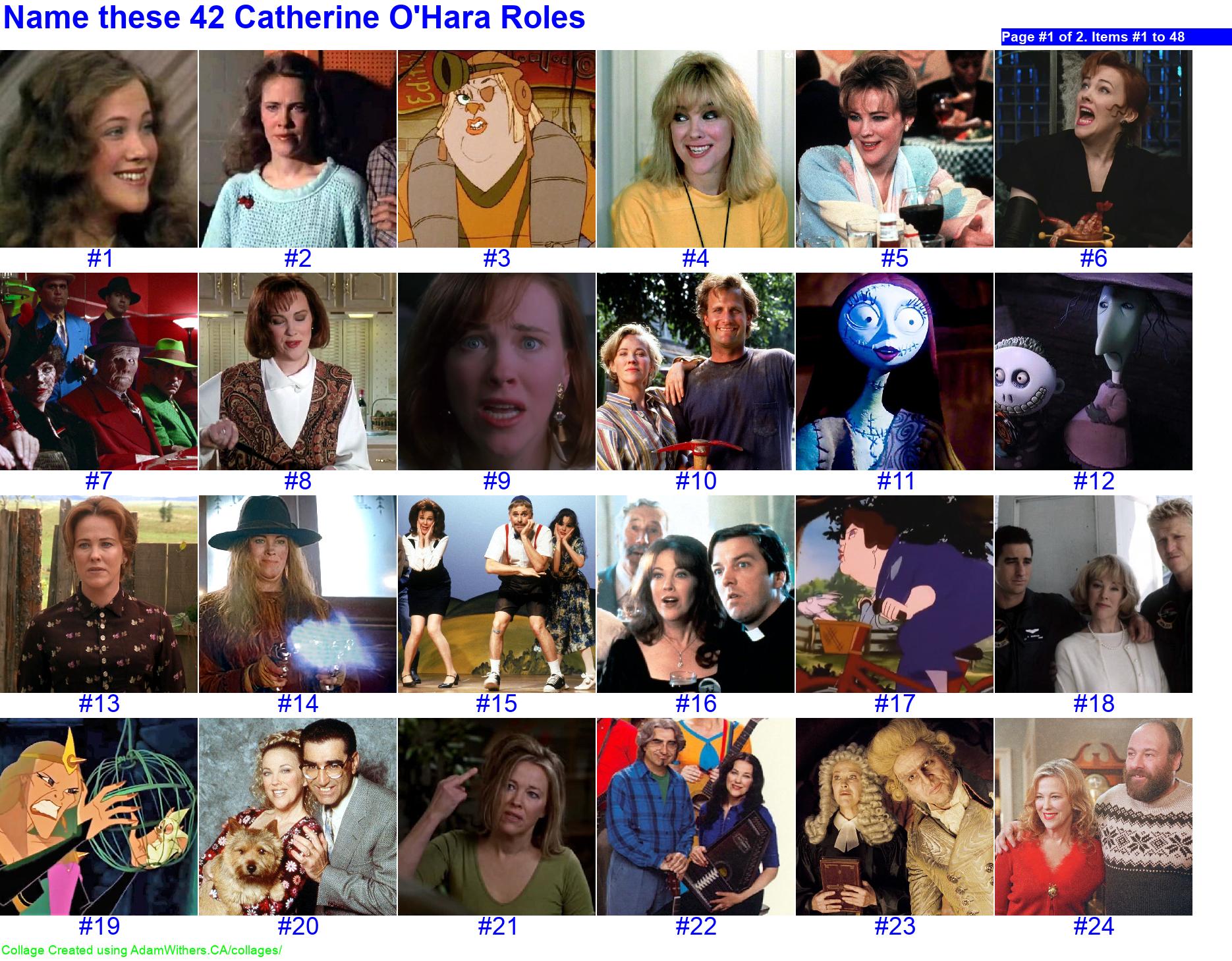 CollageC: guessCelebCatherineOHara Page 1